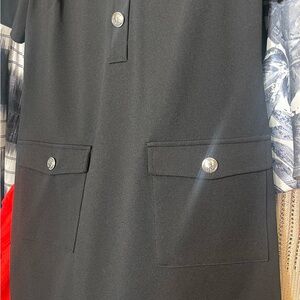 💕💕Calvin Klein Black Dress with Button Detail. EUC